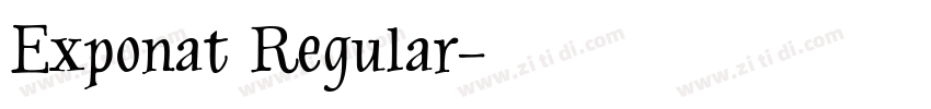 Exponat Regular字体转换